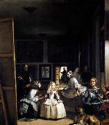 VELAZQUEZ, Diego Rodriguez de Silva y, Las Meninas or The Family of Philip IV